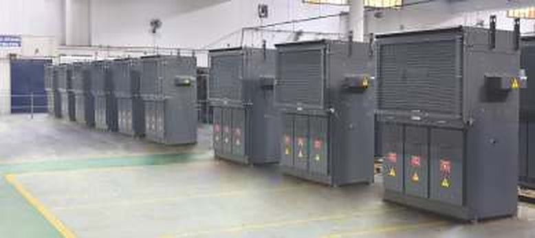 Outdoor ring main units awaiting dispatch at C-SEC
